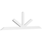 Ekena Millwork Saratoga Architectural Grade PVC Gable Bracket, 96"W x 28"H x 2"D x 4"F, 7/12 Pitch GBP096X28X0204SAR00 - alternate 1